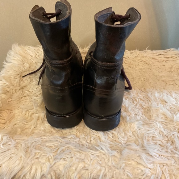 Men’s Call It Spring Brown Leather Combat Boot. Size 10 in good condition. - Picture 4 of 5